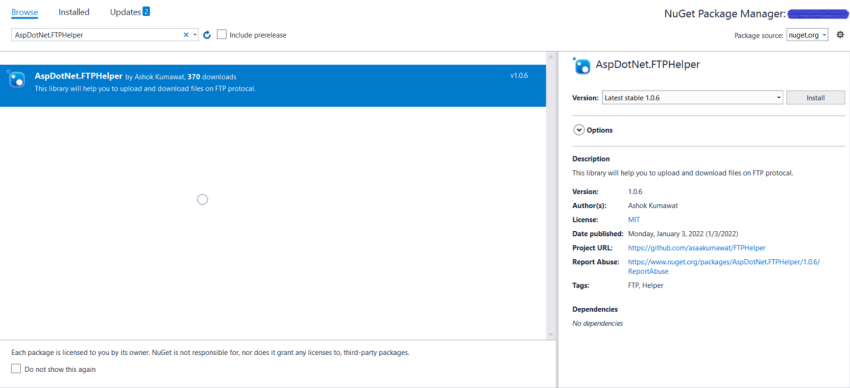 File Operations (Upload/Download/Delete) on FTP Location in C#